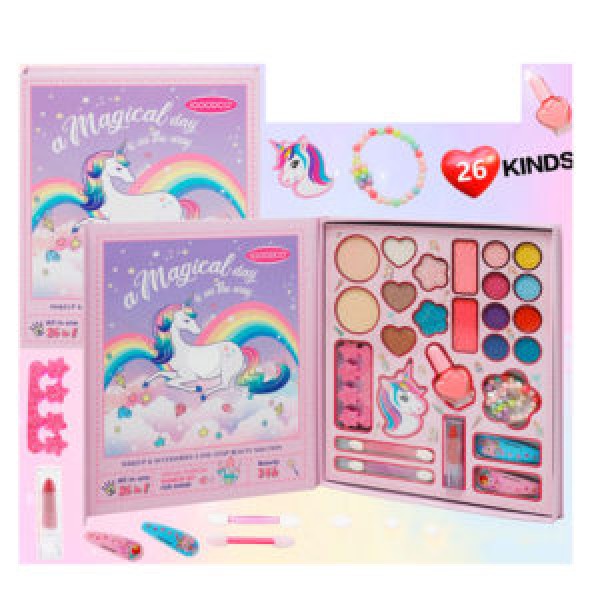 249561 Косметика IG3270 палетка,тіні,рум'яна,набір для манік.лак,розділювач для пальців,пилка.дзер.кор.