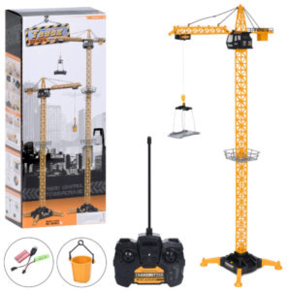 249783 Кран 8640-2 радіо/к,акум,1:18,світло,рухливі деталі,USB,кор,23-55-12см