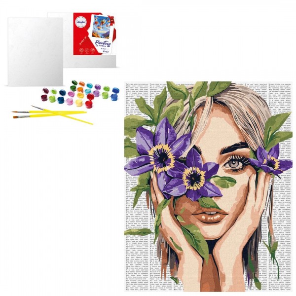 243015 KHO "Барвиста поезія: Клематис" 40х50см