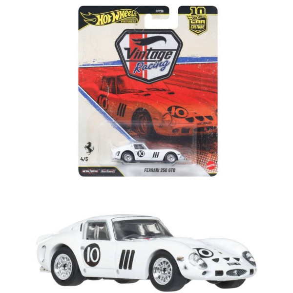 259334 Колекційна модель машинки Ferrari 250 GTO серії "Car Culture" Hot Wheels