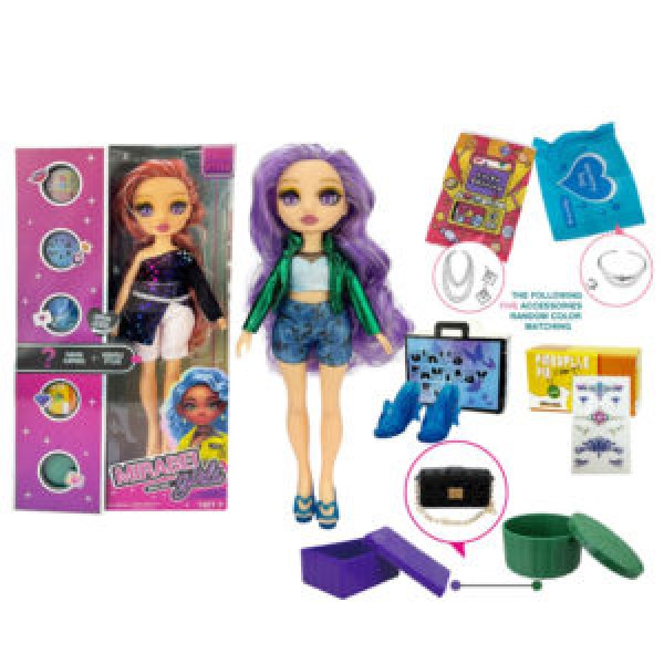 249772 Лялька ML002 26см, шарнірні руки, аксесуари (сюрприз), 2 види, кор., 18,5-31,5-6см