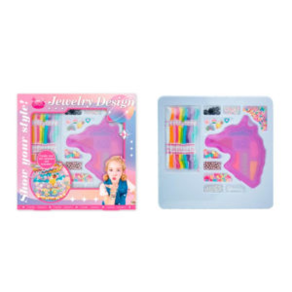 249477 Набір для творчості 11735 Створи прикраси,намистини,скринька(єдиноріг)нитки,паєтки,підвіски.кор.