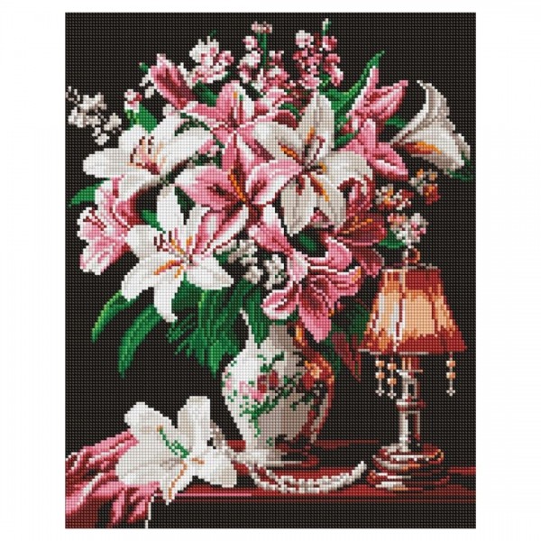 245997 Набір з алмазною мозаїкою "Витончені лілії" 40х50см