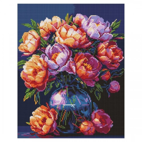 245998 Набір з алмазною мозаїкою "Букет півоній" 40х50см