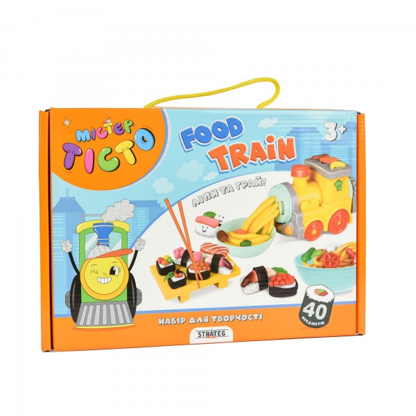 220060 Набір для творчості Містер тісто Food Train Strateg українською мовою (41027)