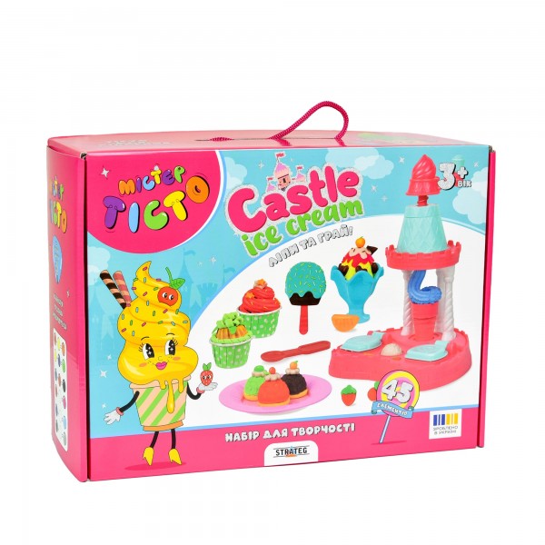 219919 Набір для творчості Містер тісто Castle Ice-Cream Strateg українською мовою (41030)