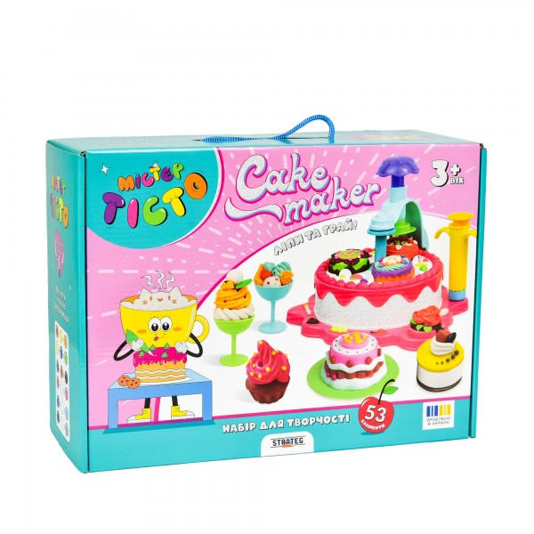219920 Набір для творчості Містер тісто Cake Maker Strateg українською мовою (41031)