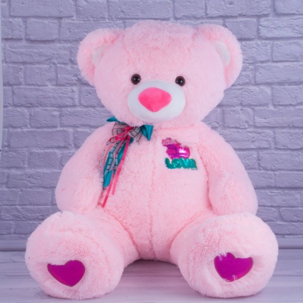 100050 М'яка іграшка "Ведмедик Бублик 2 (рожевий)", Копиця 21004-05, h90
