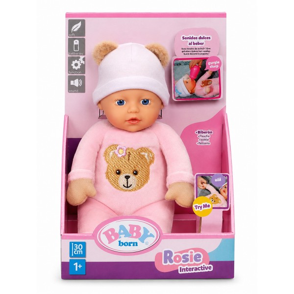 258929 Інтерактивна лялька BABY BORN – РОЗІ (30 см)
