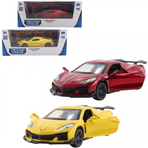 246677 Автомодель – CHEVROLET CORVETTE C8 Z06 2024 (жовтий, червоний)