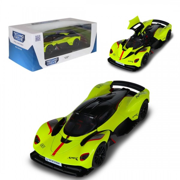 248269 Автомодель - ASTON MARTIN VALKYRIE (жовтий, 1:18)