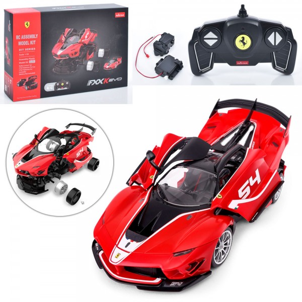 170348 Машина 96900 Ferrari, радіокер., 2,4G, 1:18, збірна модель, бат., кор., 43-28-8 см.