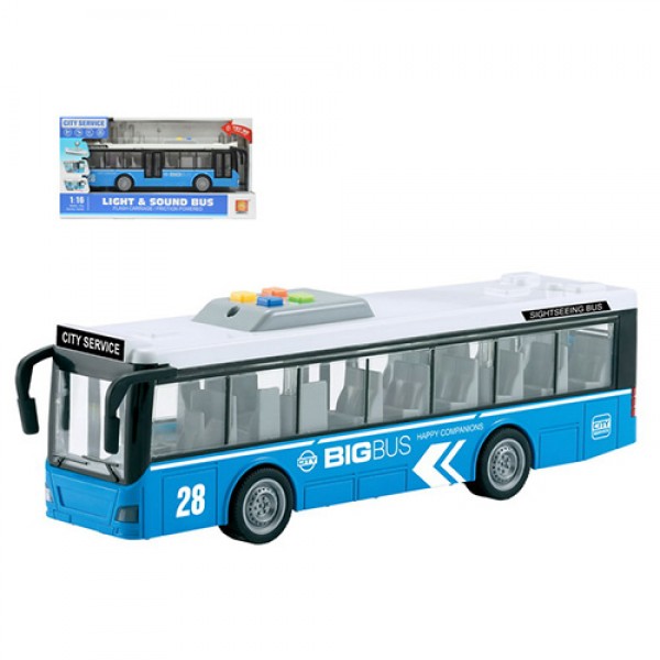 169799 Автобус міський "City Service" WY910B, 1:16, муз., світло