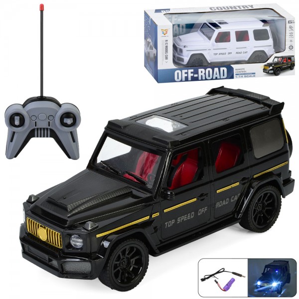 251230 Джип 689S-128A радіо/к, акум,1:14, світло,гумові колеса,USB,2 кольори,кор.38-16,5-16см