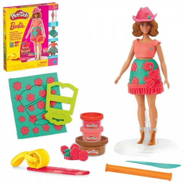 247620 PD Набір для творчості з масою для ліплення "Barbie. Квіти та бахрома"