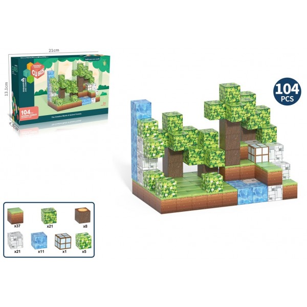 233527 My World Магнітні блоки 2.0 см , 104 ел