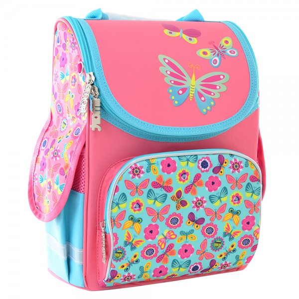 52053 Рюкзак шкільний каркасний Smart PG-11 Butterfly pink, 34*26*14