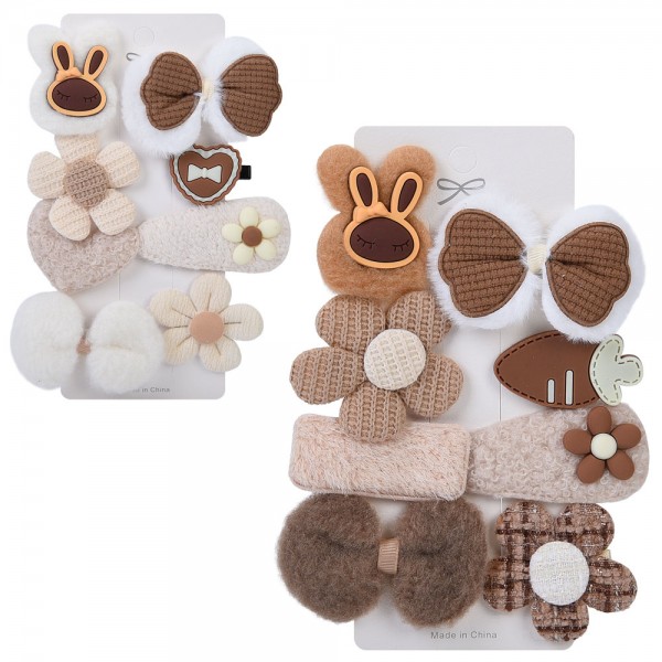 246999 Аксесуар для волосся A0370 набір заколок 8шт, 2 кольори, на листі, 18-12-1,5, упак..12 шт