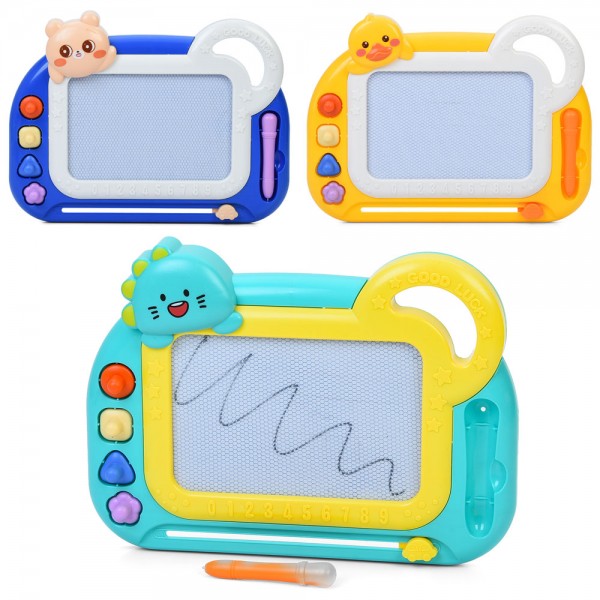 237639 Досточка для малювання INT 0029 ABC, ч/б, 4 печатки, 3 види, кул., 31-29-3 см.