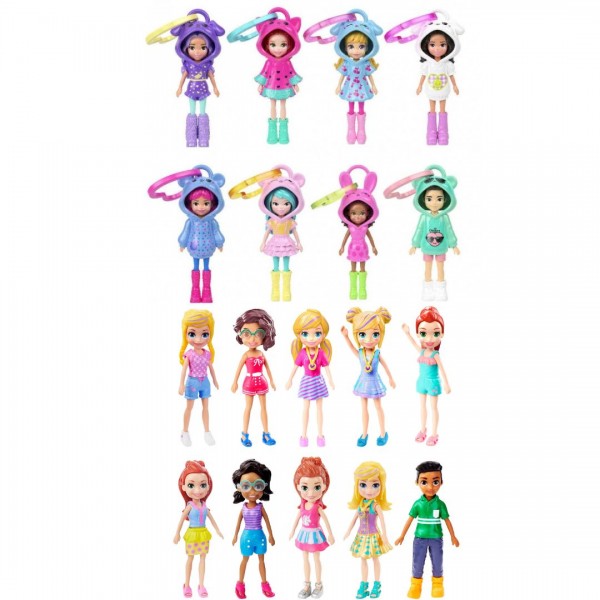 248696 Мінілялька-брелок Polly Pocket у худі (в ас.)