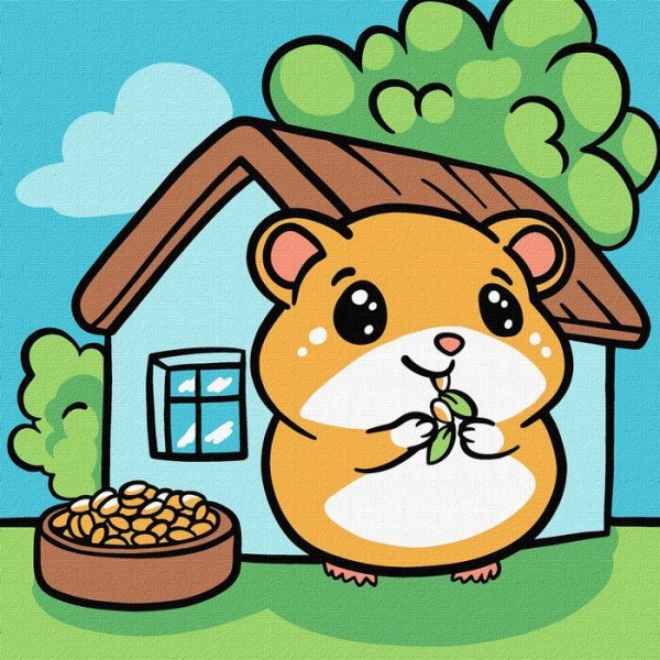 243034 KHO (в обкладинці) для дітей "Хом'ячок" 25х25см