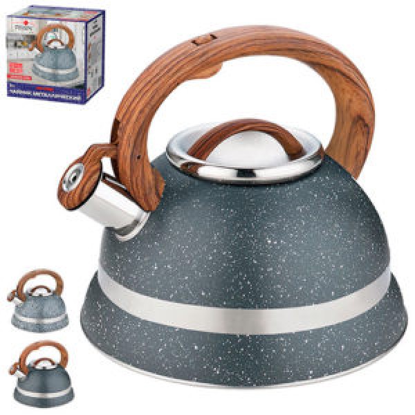 89170 Чайник металевий SS 3.0л одинарне дно MH-2986 