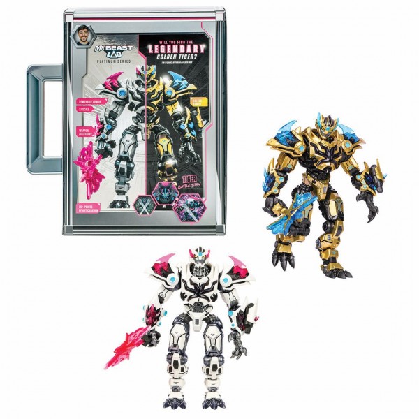 246858 Колекційна фігурка Тигр платиновий ТМ "MrBeast Lab"