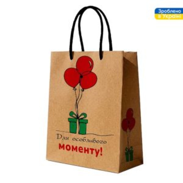 262325 Пакет подарунковий крафт L "Для особливого моменту" 24*32*10см