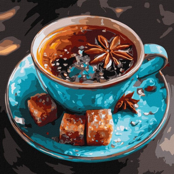 246012 Набір для розпису по номерах "Чай з анісом" 40х40см