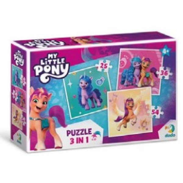 147961 200385 Пазл 3 в 1 «My Little Pony»