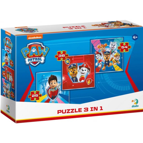 147975 200153 Пазл 3 в 1 «Paw Patrol»