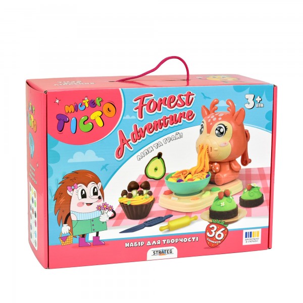 220062 Набір для творчості Містер тісто Forest adventure Strateg українською мовою (41034)