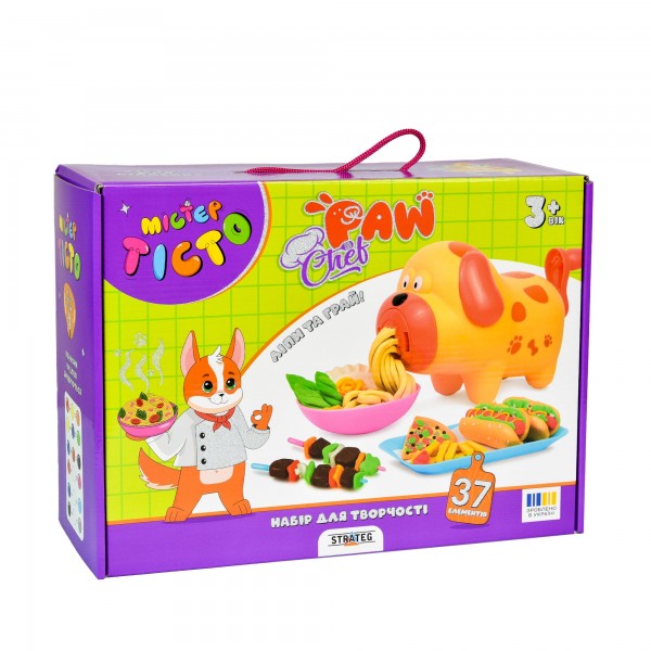 220086 Набір для творчості Містер тісто Paw Chef Strateg українською мовою (41036)