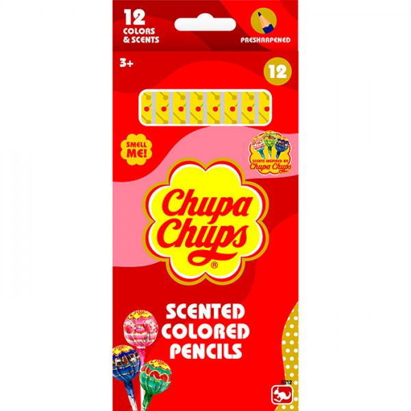 164037 Олівці 9199 12 кольорів, аромат., кор., 9,5-20-1 см.