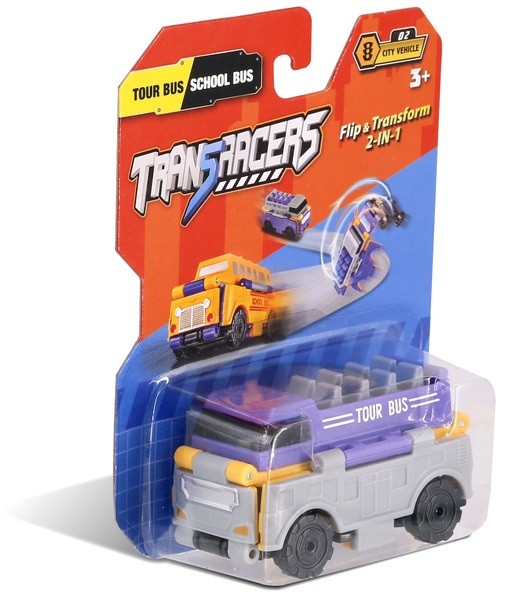 212398 Іграшка TransRacers машинка 2-в-1 Туристичний & Шкільний автобус