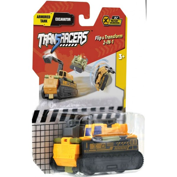 212405 Іграшка TransRacers машинка 2-в-1 Танк & Автокран