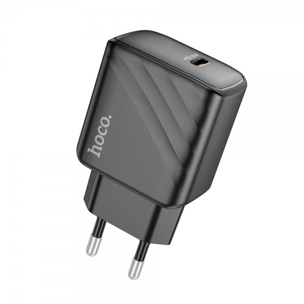 223794 Мережевий Зарядний Пристрій Hoco CS22A 1USB-C PD/QC 30W (Чорний)