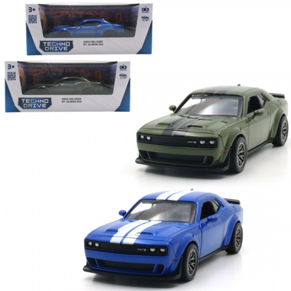 250006 Автомодель - DODGE CHALLENGER SRT JAILBREAK 2022 (синій, зелений)