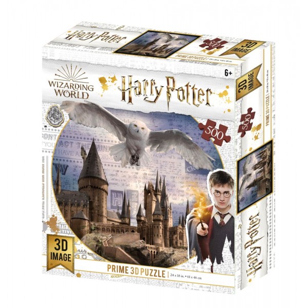 150434 Пазли 3D 32513 Harry Potter, Хогвартс, сова, 61-46см., 500дет., кор., 21,5-26-5см.