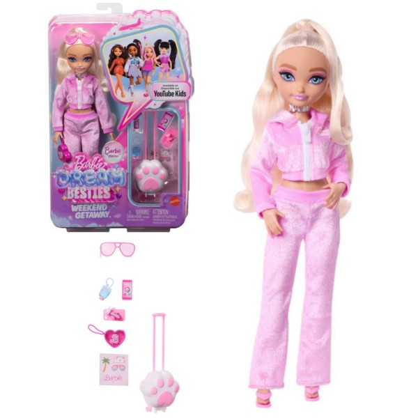 258857 Лялька Barbie Малібу “Dream Besties” серії “Вікенд-подорож”