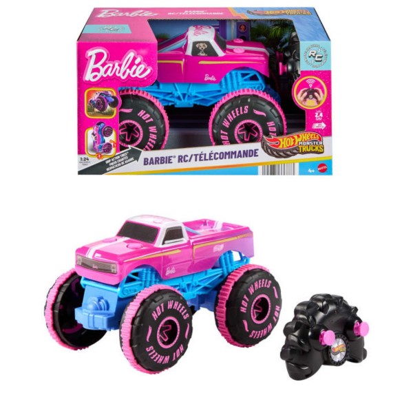 259338 Збільшена машинка-позашляховик 1:24 для Barbie на радіокеруванні Hot Wheels