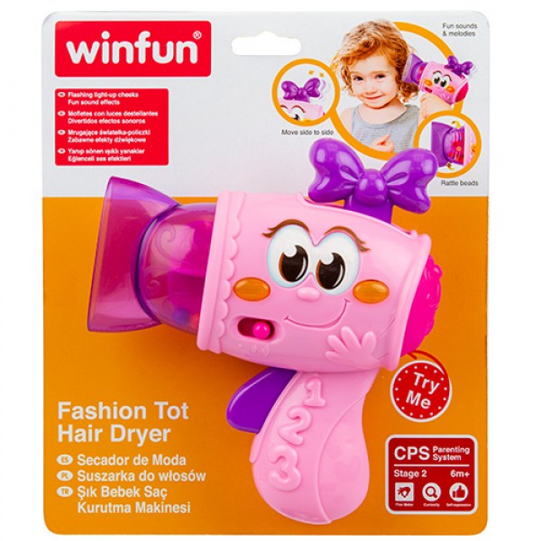 158991 Брязкальце 0765-NL WinFun  фен, муз., світло, бат., лист