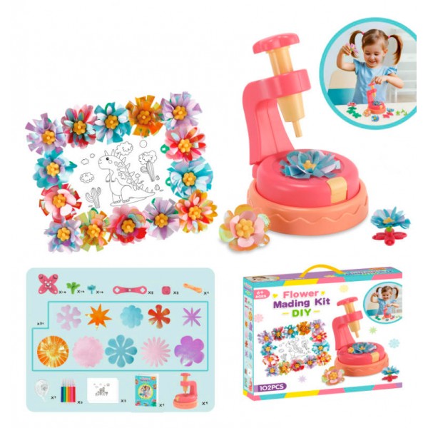 245849 Набір для творчості 661 квіткова рамка для картини/фото,апарат для створ.квітів,102 дет,фломаст.6 шт