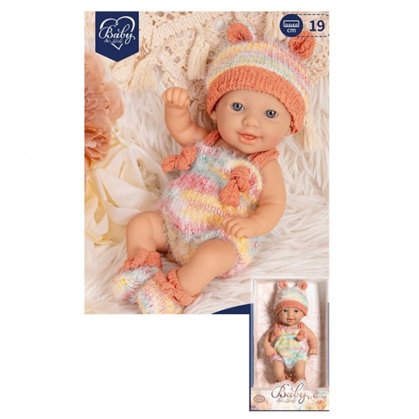 245843 Пупс 8819-6 19см, в кор-ці, 25-14-9см