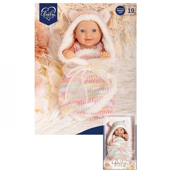 245845 Пупс 8819-9 19см, ковдра, в кор-ці, 25-14-9см