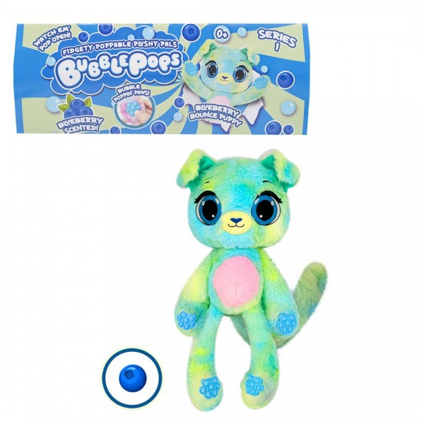 207661 Bubble Pops М’яка іграшка "Чорничне цуценя", 2312004/2