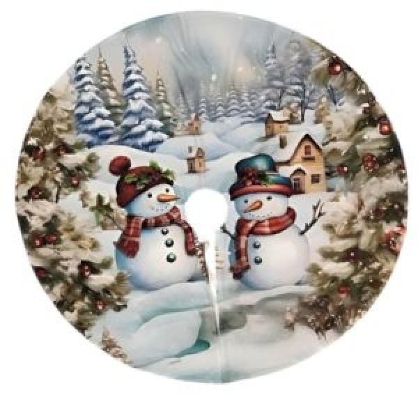 260755 Килимок-спідниця під ялинку "Snowman" d90см