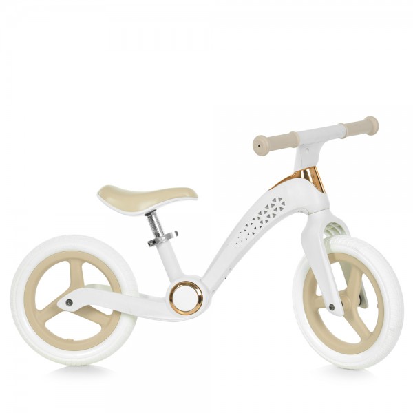247350 Біговел дитячий 12 д. MBB 1057 White 2 кол PU,обода PP,нейлон.рама, світло,білий, кор.