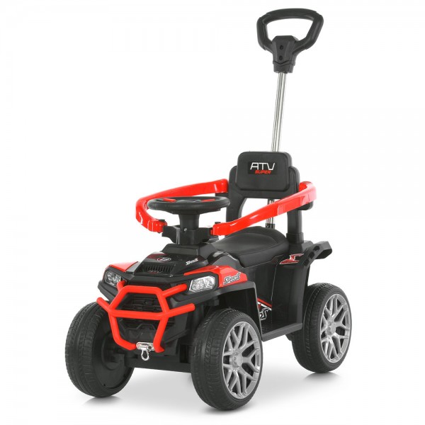247444 Квадроцикл M 6300EBLR-3 2,4G радіок.,3-в-1(каталка-толокар,бат.ручка) 1*6V7AH,2*25W,TF,USB, червон.