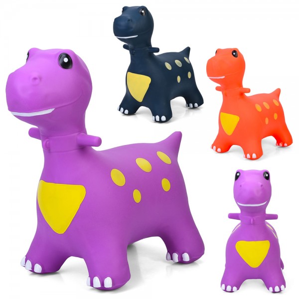 246971 Стрибуни-тварини MS 4152-1  динозавр, 1250-1300г,3 кольори,  пак., 30-22-11см